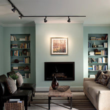 Load image into Gallery viewer, H Track 120V Single Circuit Track Section in living room.
