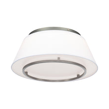 Load image into Gallery viewer, Hailey LED Flush Mount Ceiling Light in Brushed Nickel.
