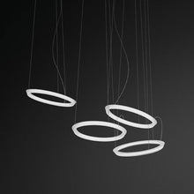 Load image into Gallery viewer, Halo Circular LED Pendant Light in Detail.
