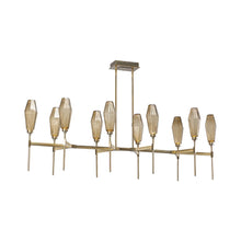 Load image into Gallery viewer, Aalto Belvedere LED Linear Pendant Light in Heritage Brass (66.8-Inch).

