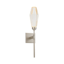Load image into Gallery viewer, Aalto Belvedere LED Wall Light in Metallic Beige Silver/Amber Glass (6.5-Inch).
