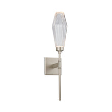 Load image into Gallery viewer, Aalto Belvedere LED Wall Light in Metallic Beige Silver/Clear Glass (6.5-Inch).
