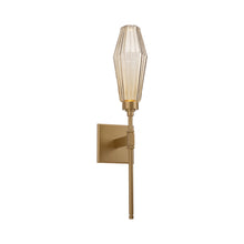 Load image into Gallery viewer, Aalto Belvedere LED Wall Light in Gilded Brass/Bronze Glass (6.5-Inch).
