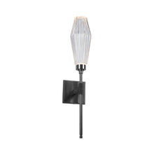 Load image into Gallery viewer, Aalto Belvedere LED Wall Light in Gunmetal/Clear Glass (6.5-Inch).
