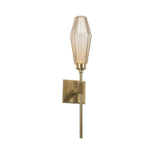 Load image into Gallery viewer, Aalto Belvedere LED Wall Light in Heritage Brass/Bronze Glass (6.5-Inch).
