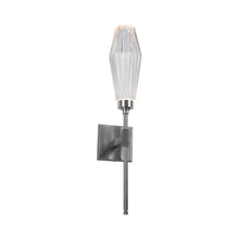 Load image into Gallery viewer, Aalto Belvedere LED Wall Light in Satin Nickel/Clear Glass (6.5-Inch).
