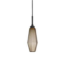 Load image into Gallery viewer, Aalto LED Pendant Light in Matte Black/Bronze Glass (17.2-Inch).
