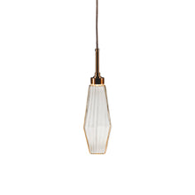 Load image into Gallery viewer, Aalto LED Pendant Light in Oil Rubbed Bronze/Amber Glass (17.2-Inch).
