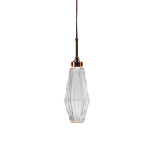 Load image into Gallery viewer, Aalto LED Pendant Light in Oil Rubbed Bronze/Clear Glass (17.2-Inch).
