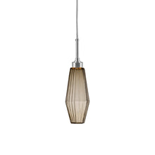 Load image into Gallery viewer, Aalto LED Pendant Light in Satin Nickel/Bronze Glass (17.2-Inch).
