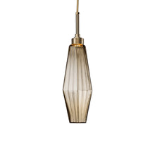Load image into Gallery viewer, Aalto LED Pendant Light in Heritage Brass/Bronze Glass (21.2-Inch).
