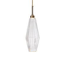 Load image into Gallery viewer, Aalto LED Pendant Light in Heritage Brass/Clear Glass (21.2-Inch).
