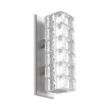 Load image into Gallery viewer, Asscher LED Wall Light in Metallic Beige Silver.
