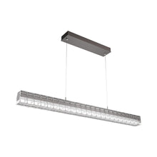 Load image into Gallery viewer, Asscher Linear LED Pendant Light in Graphite.
