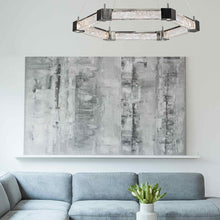 Load image into Gallery viewer, Axis LED Chandelier in living room.
