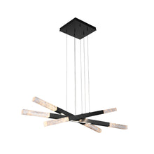 Load image into Gallery viewer, Axis Moda Triple LED Linear Pendant Light in Matte Black.
