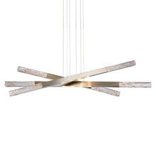 Load image into Gallery viewer, Axis Moda Triple LED Linear Pendant Light in Detail.
