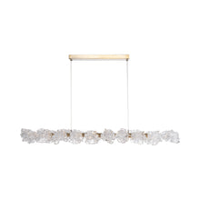 Load image into Gallery viewer, Blossom LED Linear Pendant Light in Heritage Brass (60-Inch).
