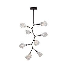 Load image into Gallery viewer, Blossom Modern Vine LED Pendant Light in Matte Black (8-Light).
