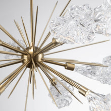Load image into Gallery viewer, Blossom Oval Starburst LED Chandelier in Detail.
