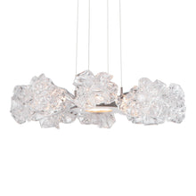 Load image into Gallery viewer, Blossom Ring LED Chandelier in Metallic Beige Silver (24-Inch).
