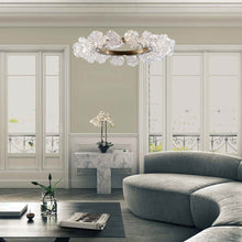 Load image into Gallery viewer, Blossom Ring LED Chandelier in living room.
