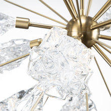 Load image into Gallery viewer, Blossom Starburst LED Chandelier in Detail.
