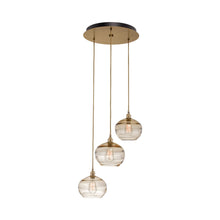 Load image into Gallery viewer, Coppa Round Multi Light Pendant Light.
