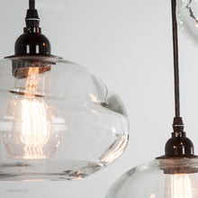 Load image into Gallery viewer, Coppa Round Multi Light Pendant Light in Detail.
