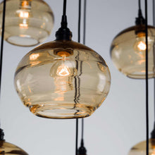 Load image into Gallery viewer, Coppa Square Multi Light Pendant Light in Detail.
