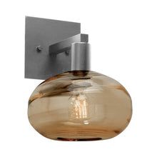 Load image into Gallery viewer, Coppa Wall Light in Metallic Beige Silver/Bronze Glass.
