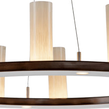 Load image into Gallery viewer, Corona Ring LED Chandelier in Detail.
