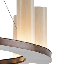 Load image into Gallery viewer, Corona Ring LED Chandelier in Detail.
