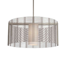 Load image into Gallery viewer, Downtown Mesh Drum Pendant Light in Metallic Beige (24-Inch).

