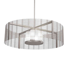 Load image into Gallery viewer, Downtown Mesh Drum Pendant Light in Metallic Beige (38.4-Inch).
