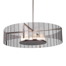 Load image into Gallery viewer, Downtown Mesh Drum Pendant Light in Metallic Beige/E26 (47.9-Inch).
