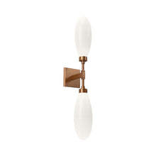 Load image into Gallery viewer, Fiori LED Wall Light in Novel Brass (2-Light).
