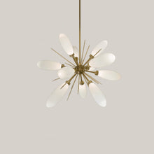 Load image into Gallery viewer, Fiori Starburst LED Chandelier in Detail.
