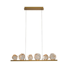 Load image into Gallery viewer, Gem Bezel LED Linear Pendant Light.
