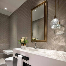Load image into Gallery viewer, Gem Cluster LED Pendant Light in bathroom.
