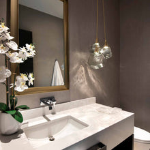 Load image into Gallery viewer, Gem Cluster LED Pendant Light in bathroom.
