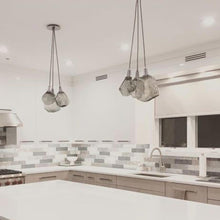 Load image into Gallery viewer, Gem Cluster LED Pendant Light in kitchen.
