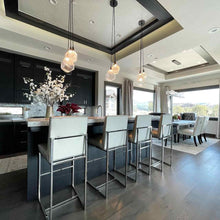 Load image into Gallery viewer, Gem Cluster LED Pendant Light in dining room.
