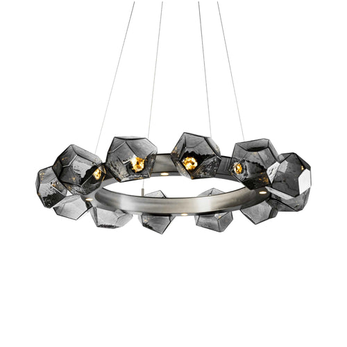 Gem Radial Ring LED Chandelier.