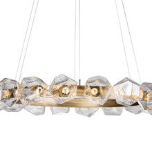 Load image into Gallery viewer, Gem Radial Ring LED Chandelier in Detail.
