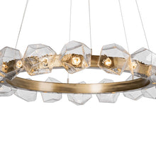 Load image into Gallery viewer, Gem Radial Ring LED Chandelier in Detail.
