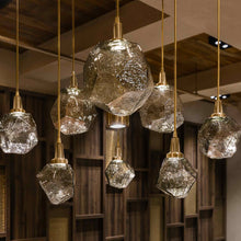 Load image into Gallery viewer, Gem Round LED Multi Light Pendant Light in Detail.
