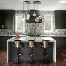 Load image into Gallery viewer, Gem Round LED Multi Light Pendant Light in kitchen.
