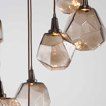 Load image into Gallery viewer, Gem Square LED Multi Light Pendant Light in Detail.
