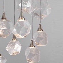 Load image into Gallery viewer, Gem Square LED Multi Light Pendant Light in Detail.
